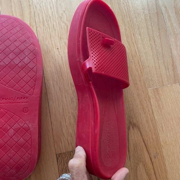 Red Slide Sandals - Picture 7 of 7